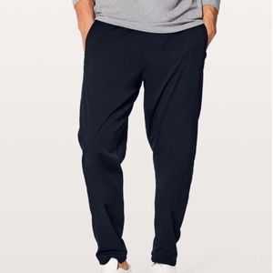 Lululemon Great Wall Pant Lined 32" Gray Nautical Navy XXL Quick Dry